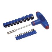 Отвертка с Т-образной ручкой 20 насадок