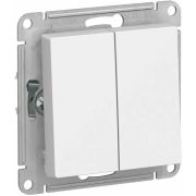 Выключатель 2 кл. белый СП, 10А (механизм) ATLAS