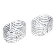 Кольца для шторок в ванную,  пластик. 12шт (упак)