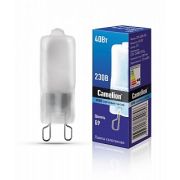 Лампа галогенная Camelion JCD G9 220V 40W матовая