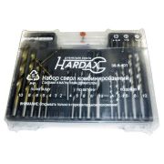 Набор сверл: по бетону 4-5-6-8-10 мм; металлу 2-3-4-5-6-8-10 мм; дереву 4-5-6-8-10 мм; 6 бит; битоде