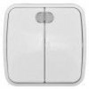 Выключатель ОУ 2кл. 10А, белый с индикатором