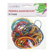 Резинка банковская цветная, набор 50гр,