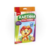 Картина из пластилина Львенок