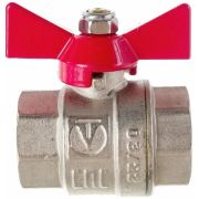 Кран латунный внутренняя резьба бабочка 3/4