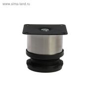 Опора мебельная, рег-мая, D=50 мм, h=50 мм,сатиновый никель