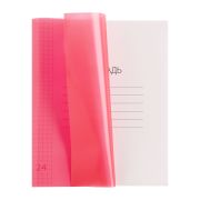 Тетрадь 24 листа, в клетку,обл. пластик. блок офсет, МИКС