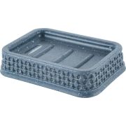 Мыльница Plast Team Stone 130х90х30мм темный камень PT134610026