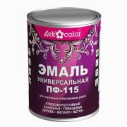 Эмаль ПФ 115 ДЕКcolor черная 0,8 кг