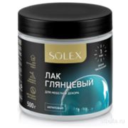 ЛАК глянцевый SOLEX для мебели и декора 0,25кг