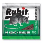 От грызунов приманка гранулы 100гр. (аромат сыра) Rubit