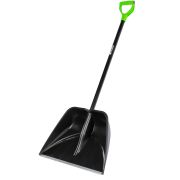 Лопата снеговая, полипропилен, 550х415х1405,с накладкой,алюм. черенок