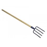 Вилы садово-огородные 4-х рогие, сталь квадрат 10мм, с чер. 40 мм,1 сорт,