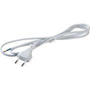 Шнур с вилкой 1.8 метра (белый) (шт.)