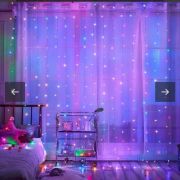 Гирлянда штора, цв. микс 180х180 см