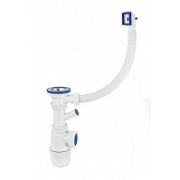 Сифон с нерж чашкой 70 мм. с переливом