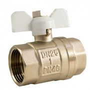 Кран латунный внутренняя резьба бабочка (25)  1