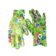 Перчатки садовые нейлоновые с нитриловым полуобливом, цв 31гр.