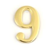 Цифра для обозначения номера квартиры Золото «9»