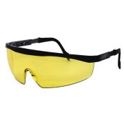 Очки защитные, поликарбонат, с непрозрачными дужками, желтые