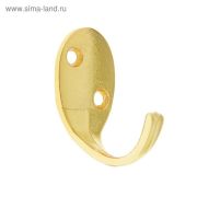 Крючок мебельный 1-рожковый KL-55 (золото матов)