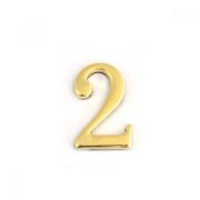 Цифра для обозначения номера квартиры Золото «2»