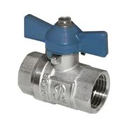 Кран латунный внутренняя резьба бабочка 1/2