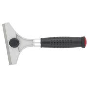 Скребок, 100 мм., фиксированное лезвие,металл. обрезиненая ручка