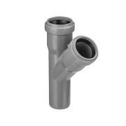 Тройник 50х40мм 45* для внутренней канализации