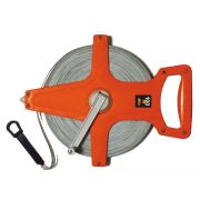 Мерная лента геодезическая фиберглассовая 30м/13мм открытый корпус