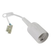 Патрон E27 термопластик подвесной клеммная колодка ЗВИ белый 4А 250В