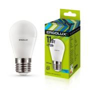 Cветодиодная лампа Ergolux LED G45-11W-E27/4500K.Шар