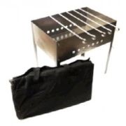 Мангал Стандарт-Лайт 500*300*500 (сталь 0,5мм) + шампур углов.(6шт) сумка