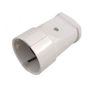 Штепсельное гнездо земля 16А белое